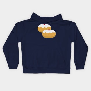 Cream filled donuts Kids Hoodie